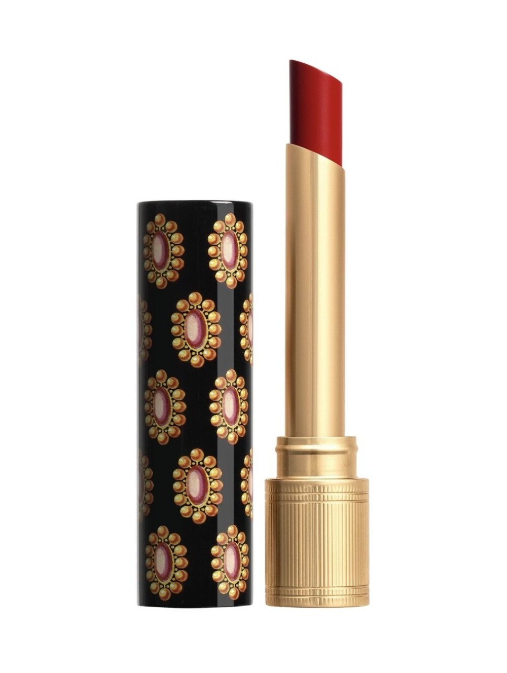 Gucci Glow & Care Shine Lipstick 517 Abbie Maroon Red New In Box Cherry Red